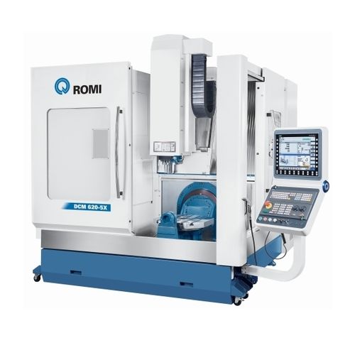 CNC-Bearbeitungszentrum / 5-Achs - DCM 620 series - Romi - vertikal / mit Rotationstisch / Hochpräzision