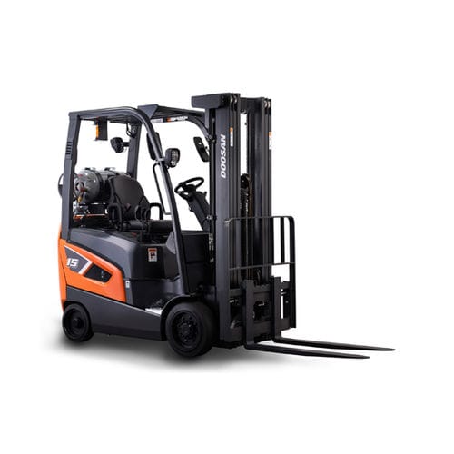 LPG-Gabelstapler - GC15S-9 - Daewoo Industrial Vehicles - Sitz / für Materialumschlag / Industrie