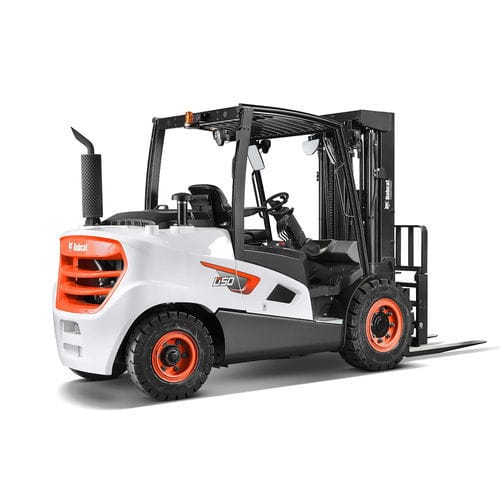 Diesel-Gabelstapler - D series - Doosan Industrial Vehicles - Sitz / für Materialumschlag / kompakt