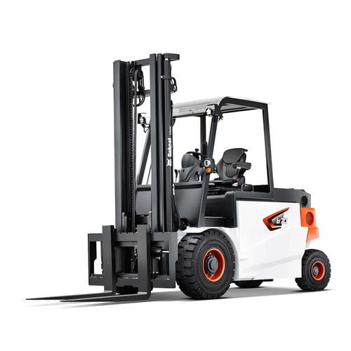 Elektrischer Gabelstapler - B series - Doosan Industrial Vehicles - Sitz / für Materialumschlag / 4 Räder