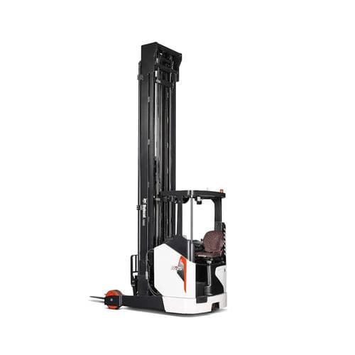 Elektrischer Schubmaststapler - BR series - Doosan Industrial Vehicles - Sitz / für Materialumschlag / kompakt