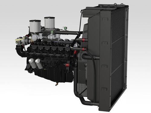 Erdgas-Verbrennungsmotor - GV222TI - HD HYUNDAI INFRACORE - 12-Zylinder / Turbolader / für Stromaggregate