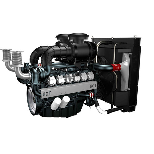 Dieselmotor - DP222LC - HD HYUNDAI INFRACORE - 12-Zylinder / Turbolader / für Stromaggregate