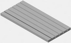 T-Aufspannplatte - Abbott Workholding - gerillt