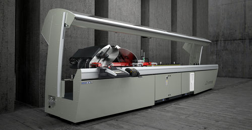 Doppelgehrungssäge für Aluminium - PRECISION series - Emmegi Group - für PVC / für Profile / CNC