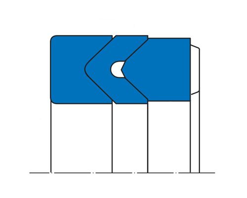 Zickzack-Dichtung - EK, EKV series - Simrit - Stahl / V-Ring / Kolben