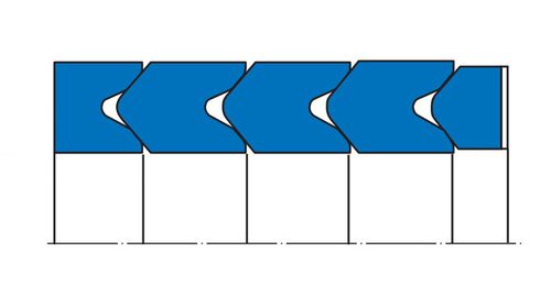 Lippendichtung - V 1000 - Simrit - V-förmig / für Verdichter / Stangen