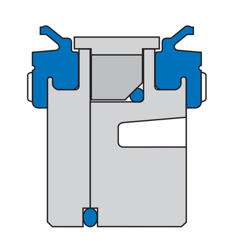 Lippendichtung - PNEUKO M 210 - Simrit - Aluminium / Kolben / pneumatisch
