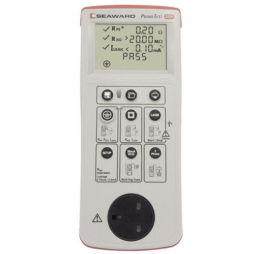PAT-Tester - PrimeTest 250+ - Seaward - elektrische Sicherheit / Durchgang / tragbar