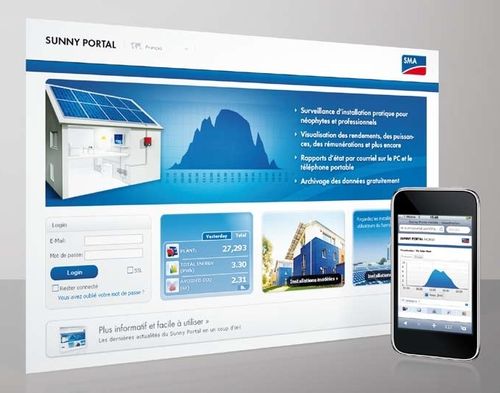 Überwachungssoftware - SUNNY PORTAL - SMA Regelsysteme - für Sonnenkraftwerk