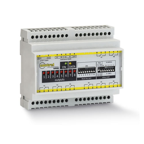 RS-485-Ausgangsmodul - MR-R8 - Contrel elettronica - Modbus / 8 A / mit Relais-Ausgang