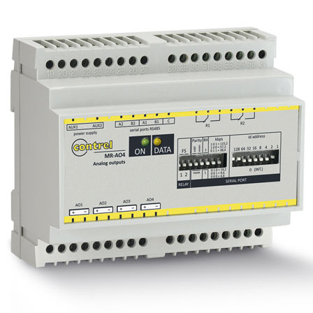 Analoges E/A-Modul - MR-AO4 - Contrel elettronica - RS485 / 4 Digitalausgänge / Automatisierung