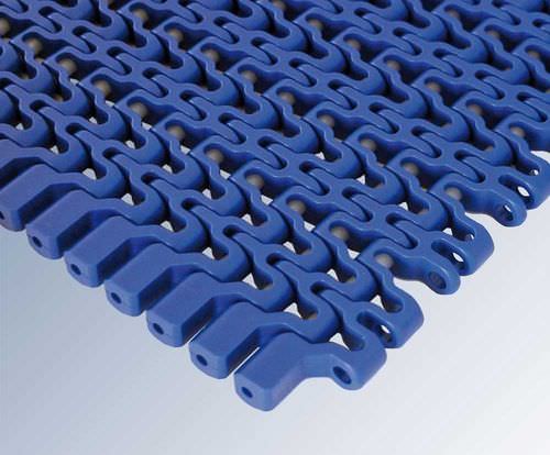 Modulares Förderband - C12 series - Afher Eurobelt - mit Luftschlitzen / Polypropylen / Industrie