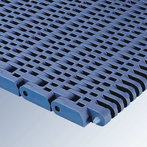 Modulares Förderband - E40 series - Afher Eurobelt - mit Luftschlitzen / Polypropylen / Industrie