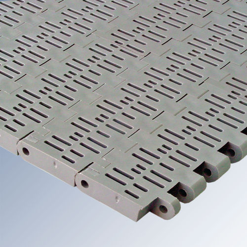 Modulares Förderband - E50 series - Afher Eurobelt - perforiert / Polypropylen / Industrie