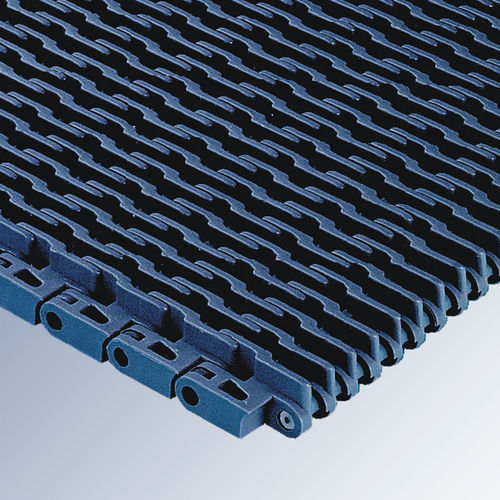 Modulares Förderband - E20 series  - Afher Eurobelt - Polypropylen / Rippenprofil / Industrie