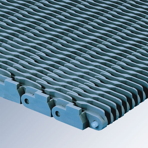 Modulares Förderband -  E41 series - Afher Eurobelt - Polypropylen / Rippenprofil / Industrie