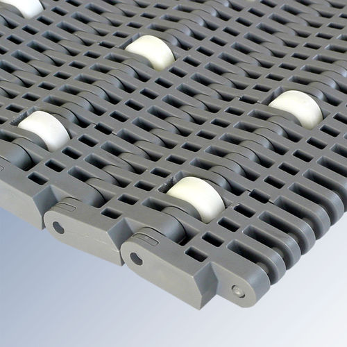 Modulares Förderband - E40 series - Afher Eurobelt - Kunststoff / mit Rollen / Industrie