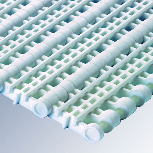 Förderband mit Luftschlitzen - E50 series - Afher Eurobelt - modular / Polypropylen / Industrie