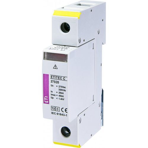 Überspannungsableiter Typ 2 - 002441510 - ETI - modular / für DIN-Schiene