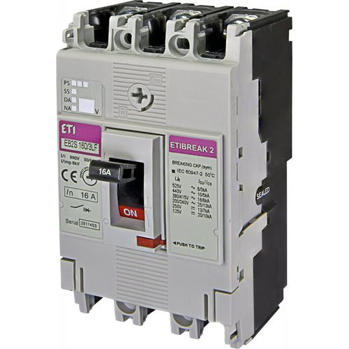 Thermisch-magnetischer Schutzschalter - 004671801 - ETI - Niederspannung / 3-polig / modular