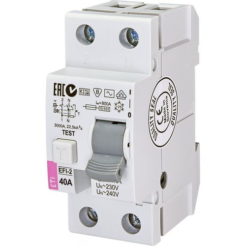 AC-Fehlerstromschutzschalter - 002062123 - ETI - bipolar / modular / Gussgehäuse