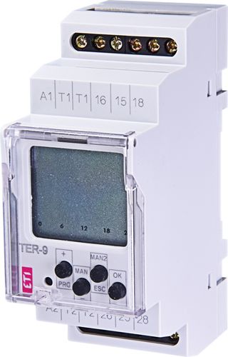 Elektronischer Thermostat - 002471803 - ETI - regelbar / für DIN-Schiene / digital