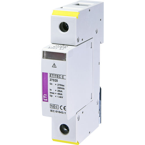 Überspannungsableiter Typ 2 - 002441510 - ETI - Gasentladung / modular / für DIN-Schiene
