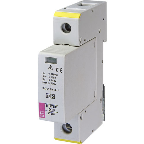 Überspannungsableiter Typ 3 - 002440417 - ETI - modular / für DIN-Schiene / einphasig