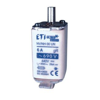 NH-Sicherung - 004331018 - ETI - quadratisch / Kurzschlussschutz / Typ N