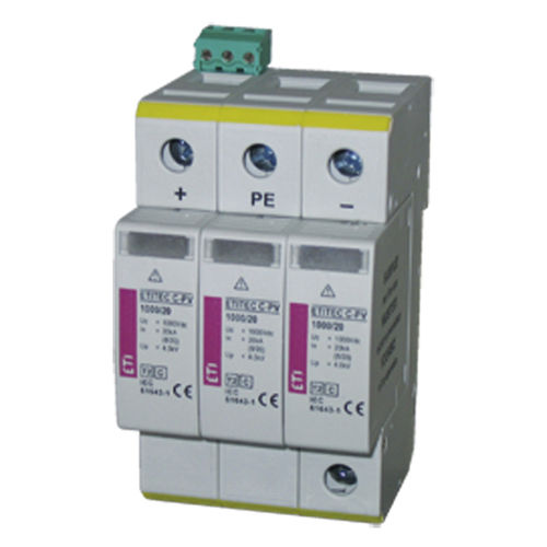 Überspannungsableiter Typ 2 - 002445223 - ETI - für Photovoltaikanlage / zweipolig / für DIN-Schiene