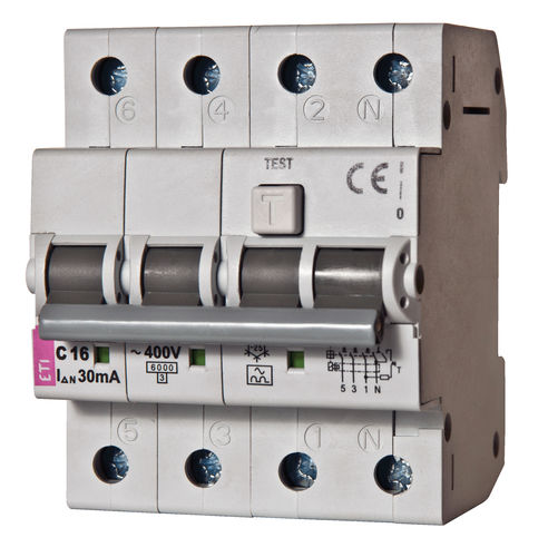 AC-Fehlerstromschutzschalter - 002174511 - ETI - zweipolig / modular / Gussgehäuse