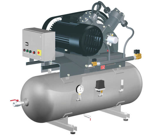 Kolben-Druckbooster - ADP300-150 - Airpol - Druckluft / zweistufig / Tank