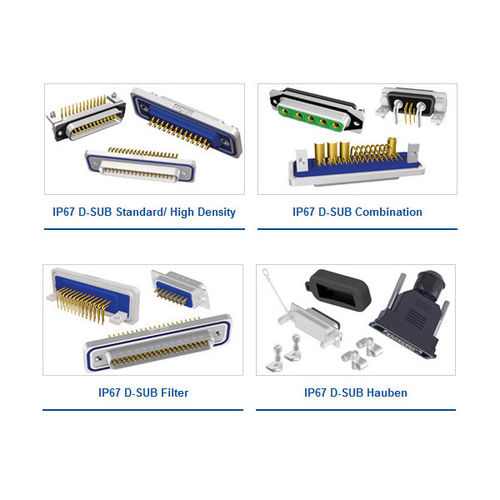 D-sub-Steckverbinder - CONEC Elektronische Bauelemente GmbH - Daten / für industrielle Nutzung / IP67