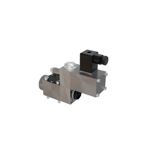 Hydraulik-Wegeventil mit Ventil - 6244270  - Hauhinco - mit manueller Bedienung / 2/2-Wege / normal geschlossen