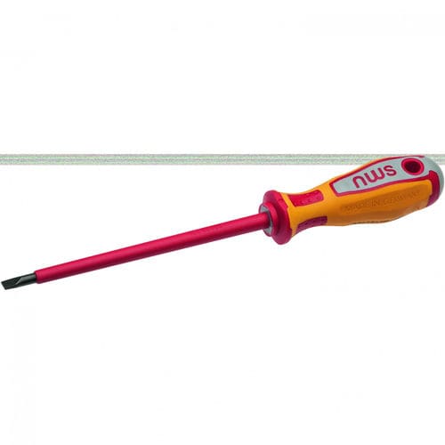 Flacher Schraubendreher - 0115-2,5-75 - NWS Germany Produktion W. Nöthen e.K. - isoliert