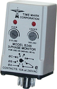 Spannungsüberwachungsrelais - 85 - 450 V | 246 series - Time Mark - Phasenungleichgewicht / dreiphasig / für Elektromotor