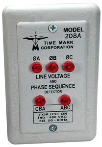 Phasendetektor - max. 480 V, 50 - 400 Hz | 208 series - Time Mark - Spannung