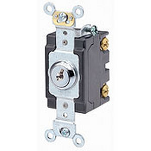 Schlüsselschalter - 1220 series - Leviton - einpolig / für Intensiveinsatz / elektromechanisch