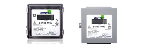 Einphasiger elektrischer Energiezähler - 1000 series - Leviton - wandmontiert / digital