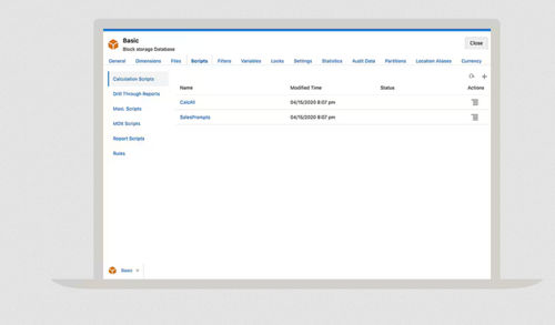 Analysesoftware - Essbase - Oracle - Schnittstellen / Visualisierung / für Test