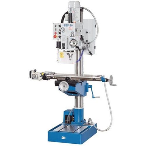 Vertikale Bohr- und Fräsmaschine - SBF 40 TV 1000 - Knuth Machine Tools - Säulen / für Stahl / Hochpräzision