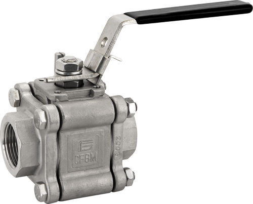 Kugelventil - TITAN series - EFFEBI - Hebel / für Wasser / 3-teilig