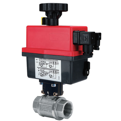 Kugelventil - TOTAL series - EFFEBI - elektrisch betätigt / für Gas / Gewinde