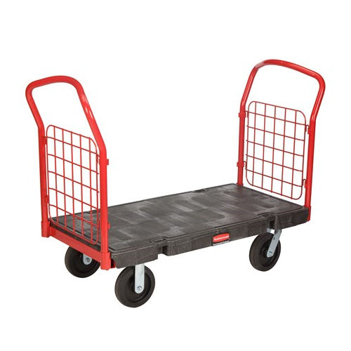 Wagen für Materialumschlag - FG448600BLA - Rubbermaid - Stahl / Plattform / Korb