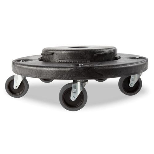 Transportwagen für Behälter - FG264043BLA - Rubbermaid - für Schwereinsatz / kreisförmig