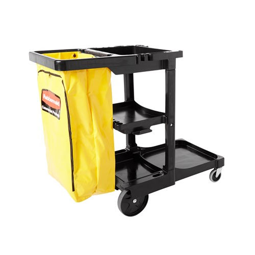 Reinigungswagen - FG617388BLA - Rubbermaid - Kunststoff / 3 Ebenen / Korb