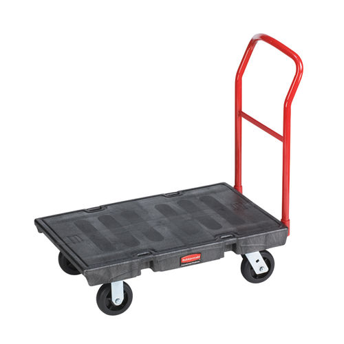 Wagen für Materialumschlag - FG440300BLA - Rubbermaid - Metall / Plattform / für schwere Lasten