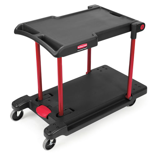 Transportwagen - FG430000BLA - Rubbermaid - für Materialumschlag / 2 Ebenen / Plattform