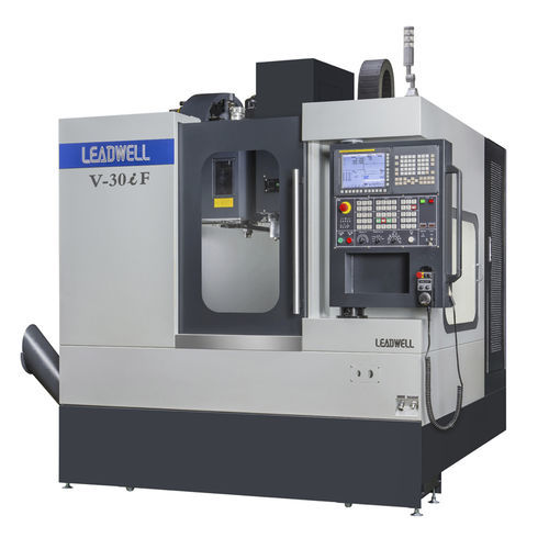CNC-Bearbeitungszentrum / 3-Achs - V series - LEADWELL - vertikal / mit Rotationstisch / 24 Werkzeuge
